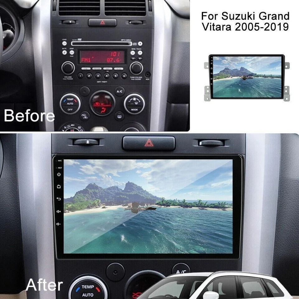 Radio Coche Android Estéreo GPS Navegador Reproductor WiFi Para Suzuki Grand Vitara 2005-2019 Foto 3 de 4