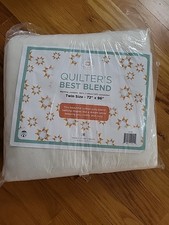 Quilt Batting Warm Batting Content 80 Cotton 20 Polyester Twin Size 72 x 96