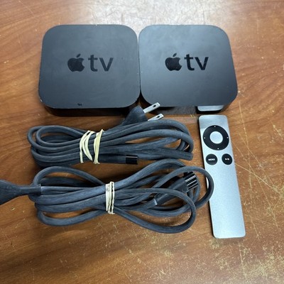 Lot of 2 Apple TV (3rd Generation, Model A1427)   Media Streamer 1 REMOTE