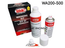 KIT LAVAGGIO FILTRI ARIA BMC PULIZIA SPRAY DUE FASI DETERGENTE E OLIO WA200-500 