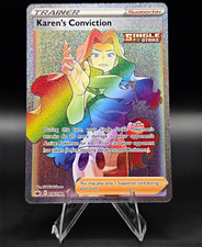 Karen's Conviction Rainbow Rare 216/198 Chilling Reign English on eBay