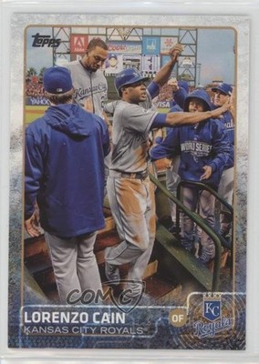 2015 Topps Image Variation Lorenzo Cain SP Image Variation (High-Fives) #516 6e0