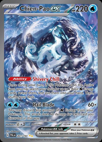 Pokemon Chien-Pao ex (261/370) Paldea Evolved NM HOLO