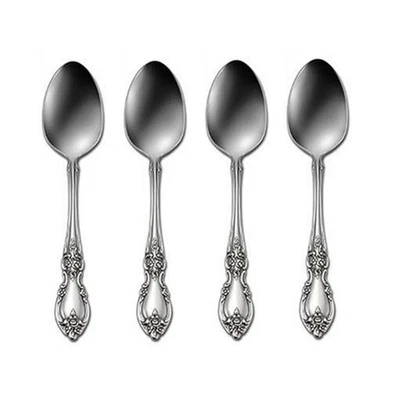 Oneida LOUISIANA Flatware - 18/8 Stainless Steel Teaspoon (Set of Four) / NO