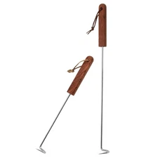 2 Pcs Stainless Steel Meat Hook Food Flipper Turner for BBQ Grill Accessories