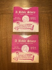 Vintage View-Master Bible Story Reels Sawyer Church Craft w Booklets Lot