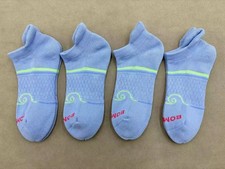 4 pairs Women's Bombas Solid Blue Ankle Socks size M 6-10