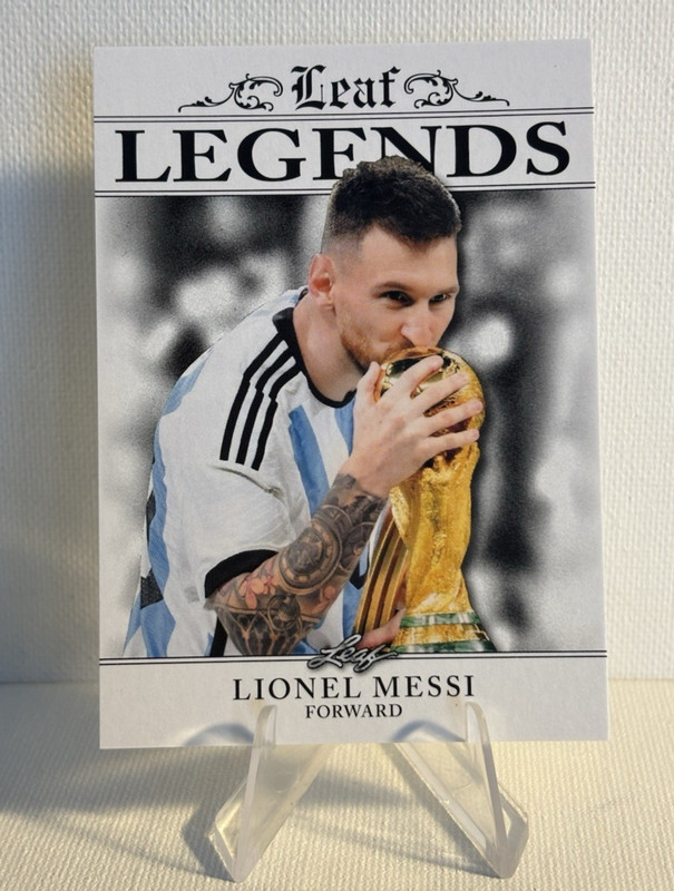 LIONEL MESSI ARGENTINA * 2024 LEAF "SPECIAL RELEASE" LEGENDS #LA-08 SOCCER CARD