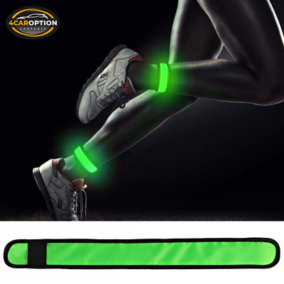 35CM LED Slap Armband Light Running Walking Cycling Glow Night Safety Gear Green