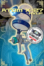 Atom X27 Hvlp Auto Paint Spray Gun Professional Free Gunbudd Light