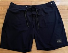 Quiksilver Black Highline DryFlight 4 Way Stretch Zip Pocket Board Shorts 42