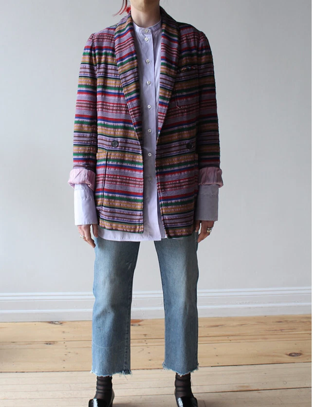 Raquel Allegra страны Blazer женщин Sz 1 маленький большого размера куртка $694 одежды - Изображение 3 из 4