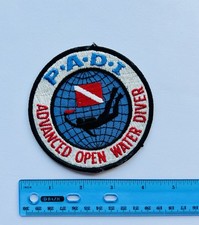 RARE Vintage PADI Advanced Open Water Diver Patch Embroidered