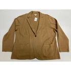 NEW Women J. Crew Schoolboy Sweater 1-button cotton knit cardigan blazer 2X