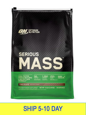 Optimum Nutrition Serious Mass, Weight Gainer Protein Powder, Mass Gainer, Vitam