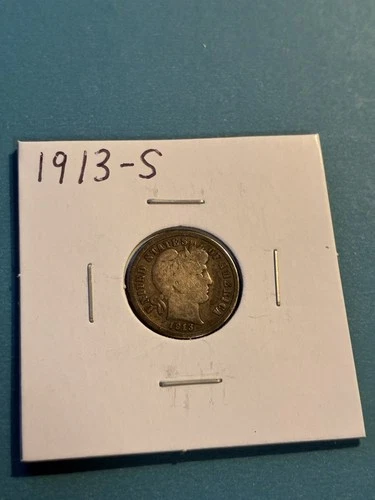 1913-S Barber Dime - Better Date