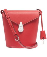 Calvin Klein Lock Bucket Bag Red New