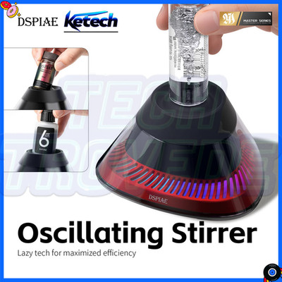 DSPIAE MS-02 USB-C Oscillating Paint Mixer Aluminum Stand for Model Paints Resin