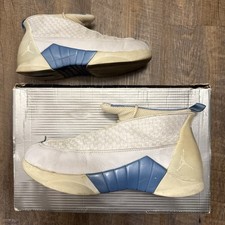 Nike Air Jordan 15 XV OG Columbia 1999 Blanco Azul Talla 11 Tenis 136029-141