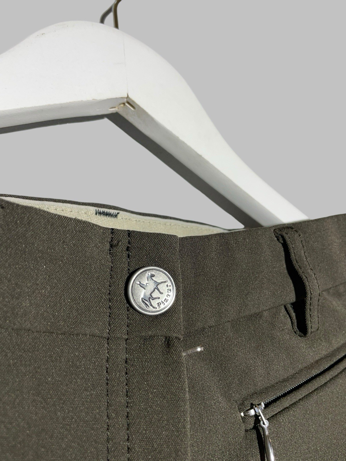 Pikeur Women’s Riding Breeches – Full Grip Seat Equestrian Pants, Olive Green