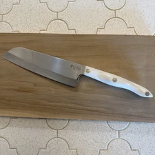 Cutco 1766 KM Knife 7" Blade Made In USA White Pearl Handle