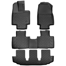 3 Row Set Tpe Rubber Car Floor Mats For 2020-24 Toyota Highlander