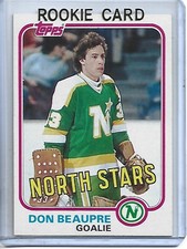 Don Beaupre 1981-82 Topps Hockey Rookie Card #103W-Minnesota North Stars. rookie card picture