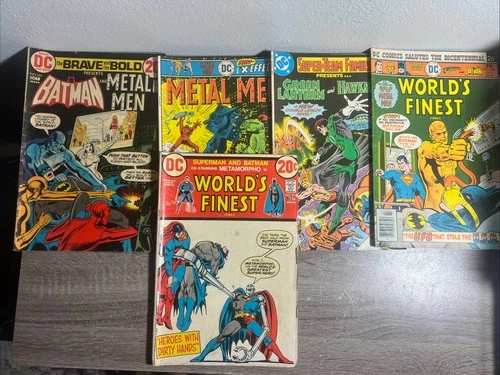DC Vintage Comic Lot - Batman, Superman, Green Lantern, Metal Men Low Grade VTG