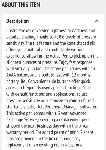 Dell PN579X Premium Bluetooth Active Pen Stylus - Black《NIB》Priced To Sell - Picture 5 of 6