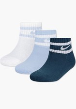 New Nike Kids 3 Pack Of 3 Quarter Socks Big Kids SZ 5-7
