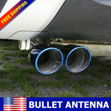 Car Rear Dual Exhaust Pipe Tail Muffler Tip Throat Tailpipe Durable Stainless Us