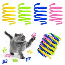 Cat Spring Toy 60 Pack, Plastic Springs Cat Toy Springs for Indoor Cats Kitte...
