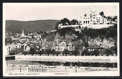 Vina del Mar, Castillo Brunst, Casa Hans Frey, Ansichtskarte 