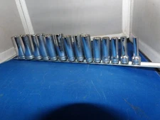 Snap On 3/8" Drive S.A.E. 14 Piece Socket Set 12 Point