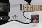 SPENCER CHARNAS SIGNED BLACK ELECTRIC GUITAR ICE NINE KILLS AUTOGRAPHED JSA COA — photo 2