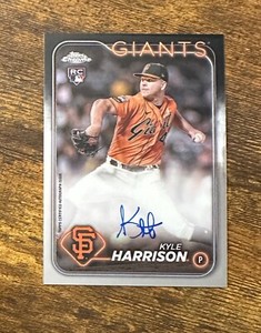 2024 Topps Chrome Rookie Autographs #RAKH Kyle Harrison #X11453