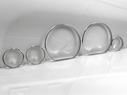 Fits Citroen Xantia 1993-2001 5-Teilig Poliert Aluminium Tachoringe Tacho Ringe - Picture 4 of 9