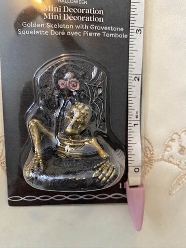 ASHLAND HALLOWEEN MINIATURES GROUNDBUSTER SKELETON WITH GRAVESTONE ~ NEW IN PKG - Picture 5 of 5
