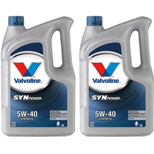 Valvoline Engine Oil SynPower SAE 5W-40 Fully Synthetic ACEA A3/B3 5 Litres x2 8.34 per litre