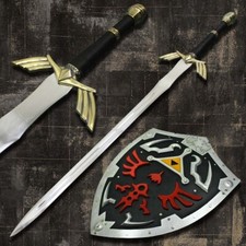 The Legend of Zelda Dark Link's Master Sword Pair With Zelda Hylian Shield Dark