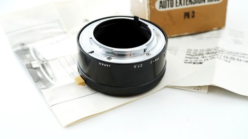 Vintage Nikon PK-3 27.5mm photo Auto Extension Ring Tube for lens, in box - Picture 5 of 7