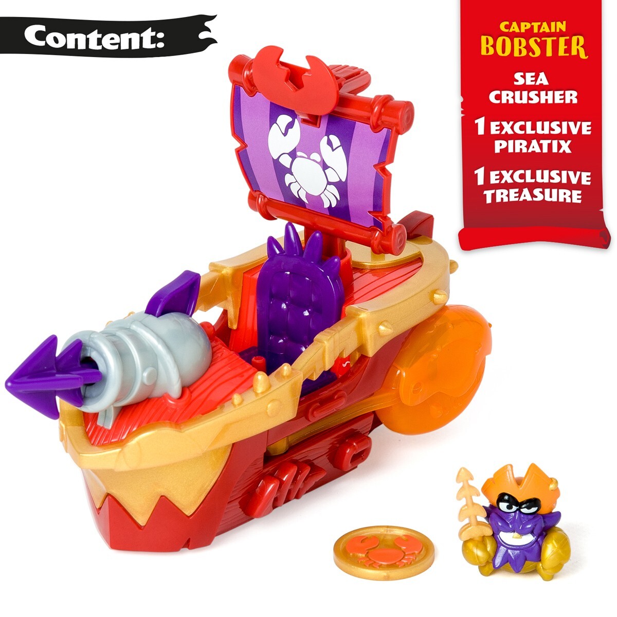 PIRATIX ADVENTURE WORLD SEA CRUSHER PLAYSET NEW TOY - NO USA