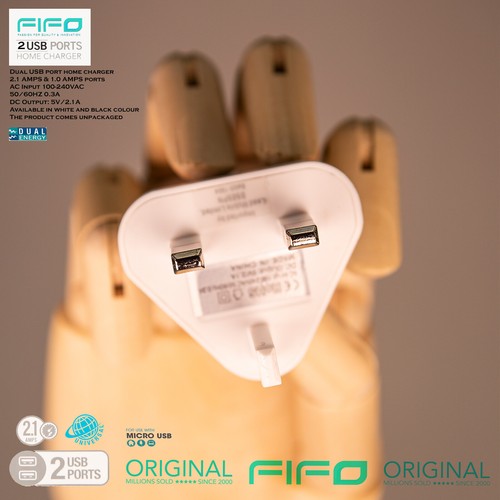 Dual USB Home Charger Mains 3 Pin UK Wall Plug Adapter Charging for Phones Home - Picture 26 of 27