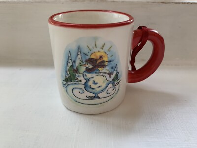 Coffee Bean & Tea Leaf Mug Ornaments Snowman