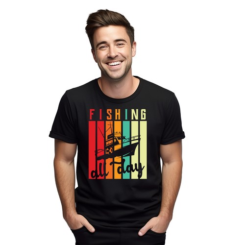 "35 and Reeling: Funny Fishing Boat T-shirt for Anglers! 100% Cotton, Unisex Des - Picture 7 of 46
