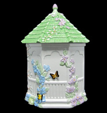 Nuovo Lenox Farfalla Prato Figura Gazebo Biscottiera 10" Ceramica Bianca in Scatola