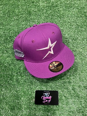 NEW ERA 59Fifty Houston Astros 1986 Astrodome Fitted Cap Hat 8‎ Pink Lavender New Era 59Fifty Houston Astros 45th Anniversary Patch Fitted  main image 2