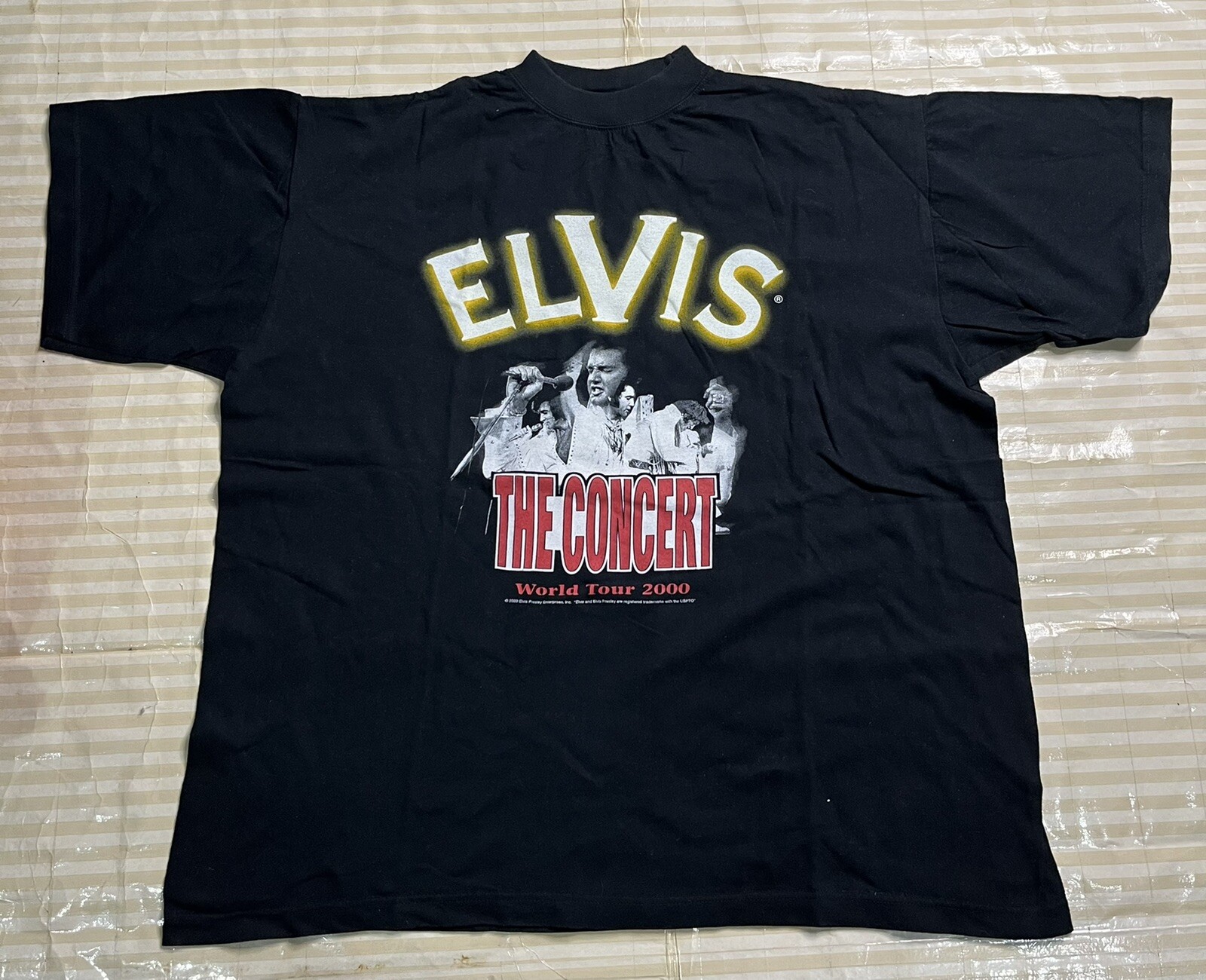 Elvis The Concert World Tour 2000 Vintage Tee Shirt XL - Screen Stars
