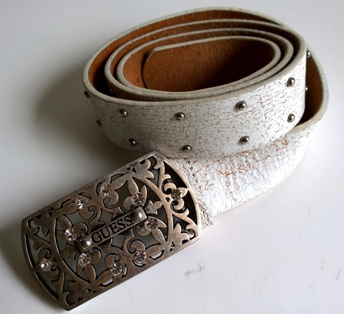 White guess belt cheap