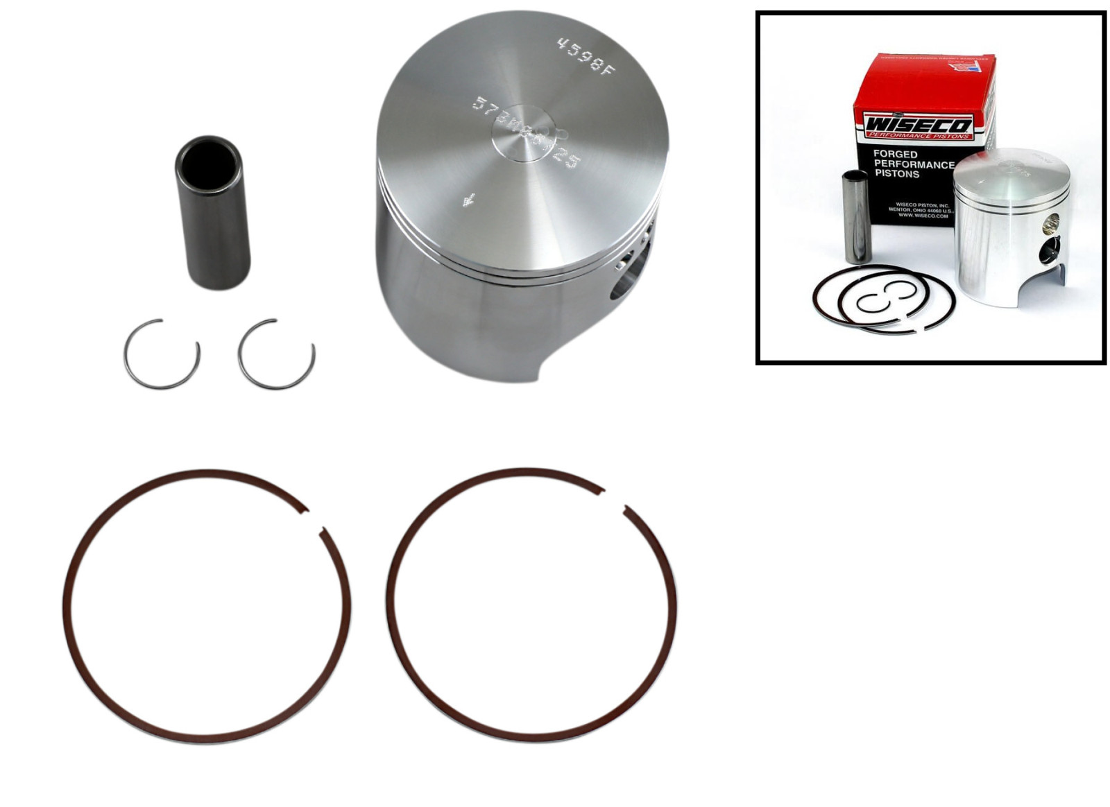 Piston Forgé Wiseco Réparation Haut Moteur Yamaha Blaster 200 Alésage 67.00mm